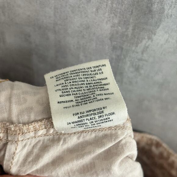 Anthropologie Pants Womens 27 The Wanderer Straight Ankle Utility Linen Blend - Picture 13 of 14